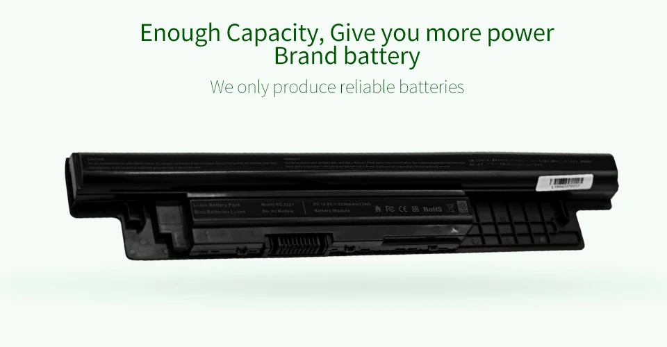 Аккумулятор ApexWay для ноутбука Dell N121Y 6K73M XCMRD YGMTN для Inspiron 3721 3521 серии N3521 3531 RP1F7 для Latitude 3440 3540