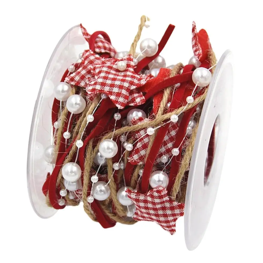 Рождество ручной работы пятиконечная звезда цепь лента для заворачивания