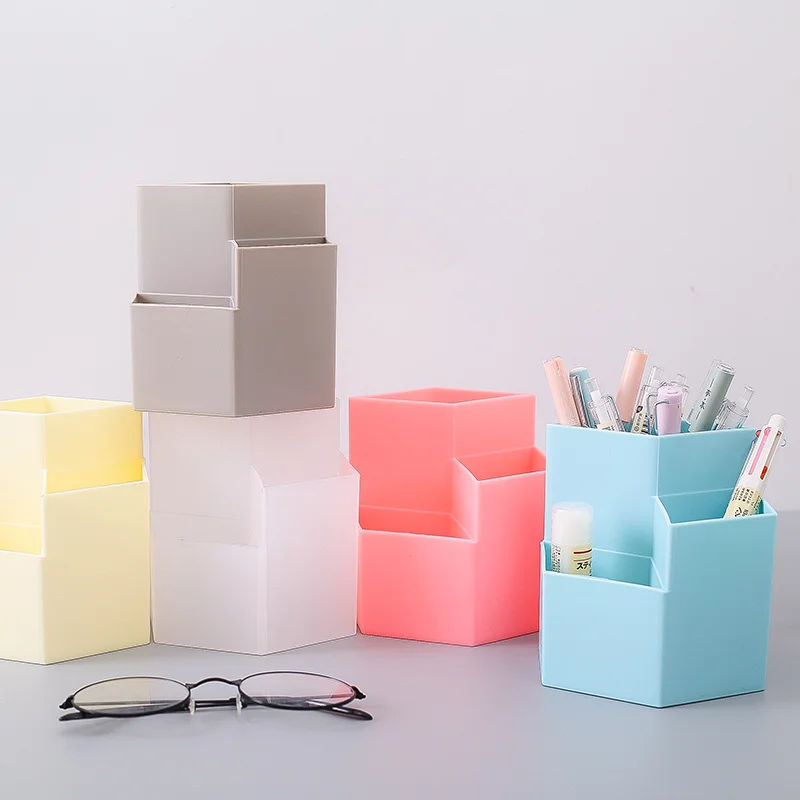 

Многофункциональный пластиковый шестиугольный держатель для ручки, канцелярские принадлежности, настольные аксессуары-карандаш, коробка ...