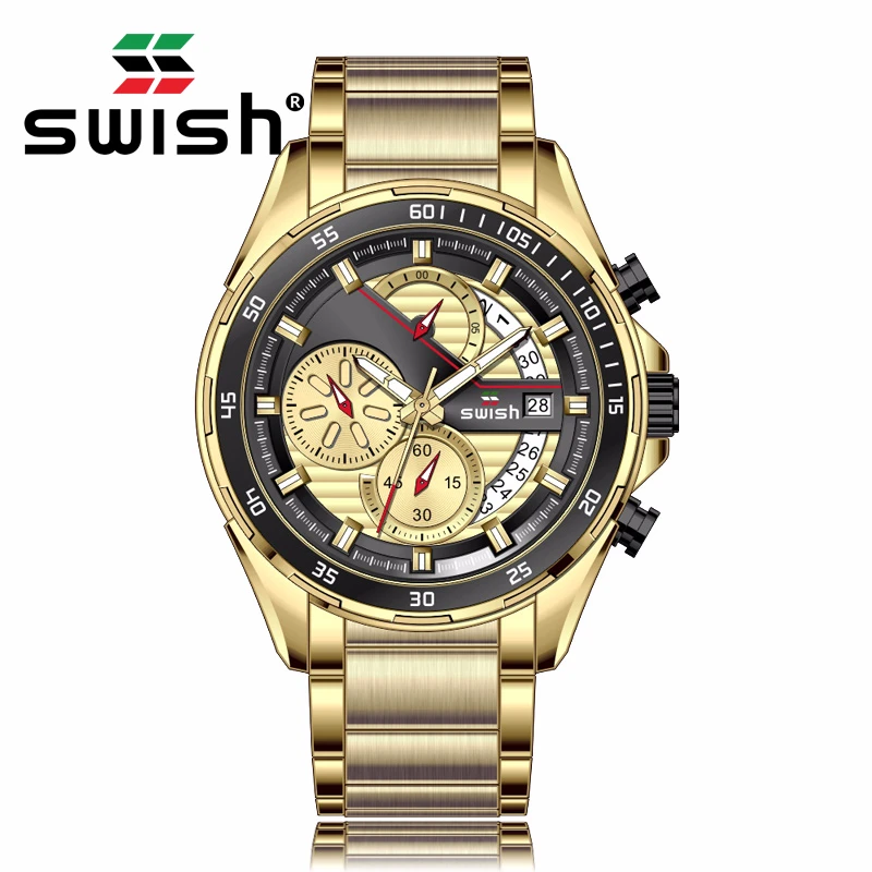 Часы мужские кварцевые в стиле милитари с календарем|Кварцевые часы| |