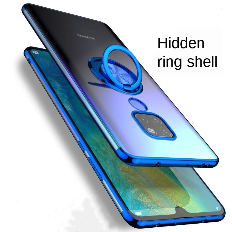 

Transparent Ring Case For Huawei Mate20 Mate7 Mate20pro mate20Lite Phone Shockproof Holder Cover Case