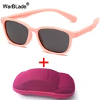 Детские Квадратные Солнцезащитные очки WarBlade, Детские поляризационные солнцезащитные очки TR90, Силиконовые мягкие очки для мальчиков и девочек, детские гибкие очки UV400