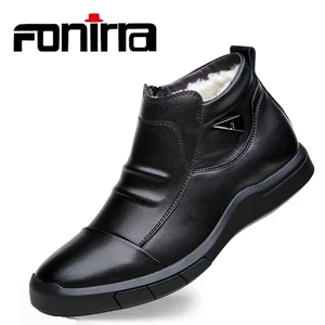 Ботинки мужские FONIRRA, из натуральной овечьей кожи, с высоким берцем, на молнии сбоку, 364