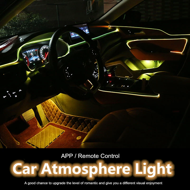 12V Красочные RGB приложение Управление Автомобильный светодиодный внутренний