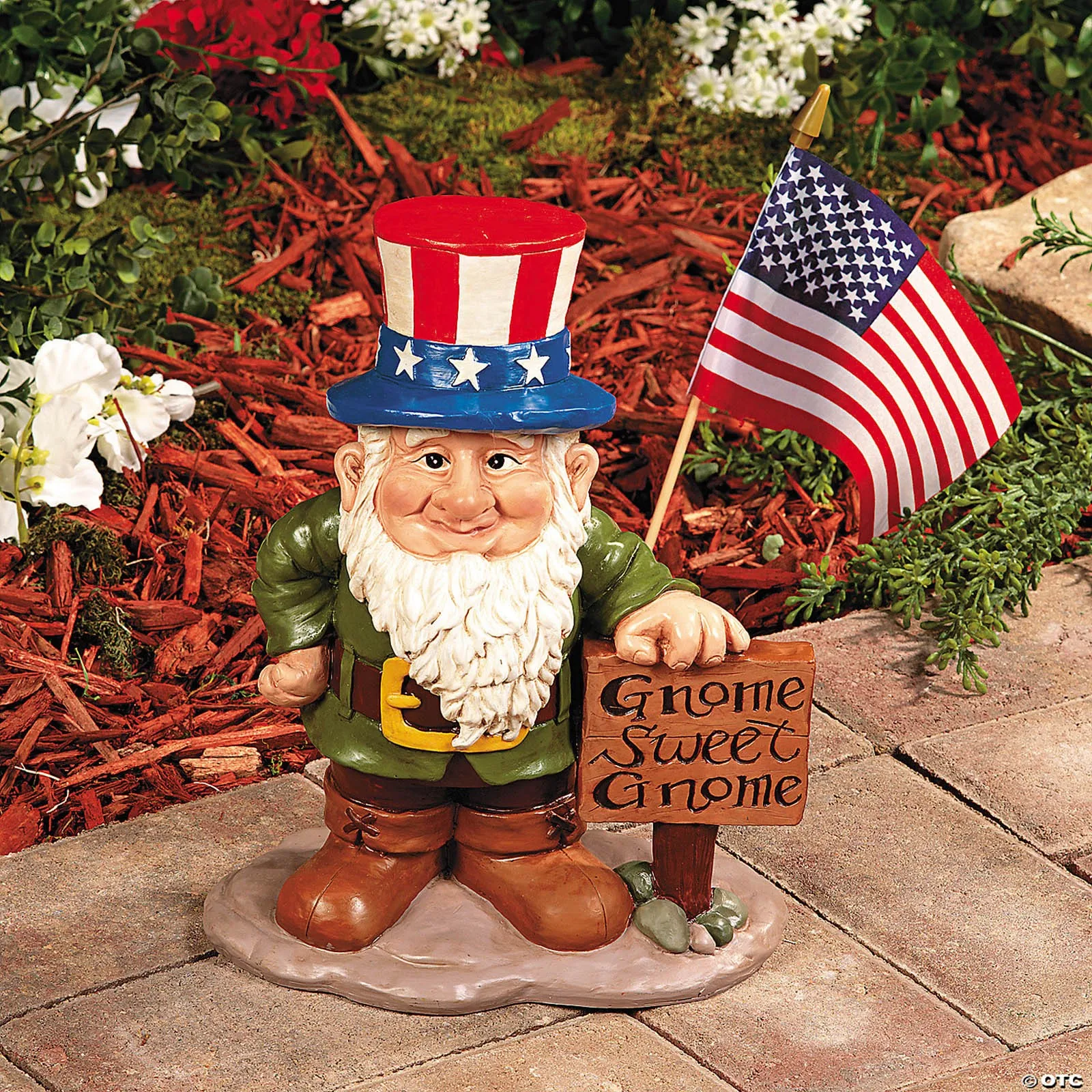 

Garden Hand Made Dwarf Ornament Gnome Greeter With Hats Interchangeable Express Gnome Greeter Garden Miniature Decoration