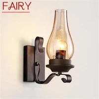 fairy indoor wall lamps retro fixtures led classical creative loft lighting sconces for home