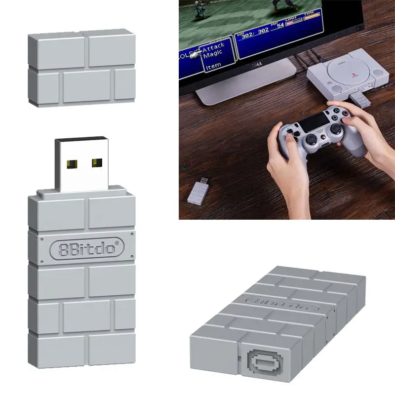 

8Bitdo USB Wireless Bluetooth Adapter Receiver For Switch Windows Mac Raspberry Pi NS OLED Support PS3 PS4 PS5 Controller
