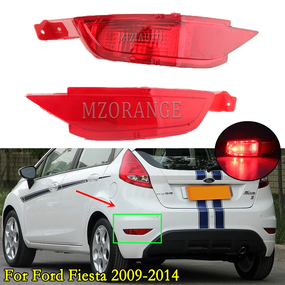 Stop Brake Rear Bumper Reflector Light For Ford Fiesta 2009 2010 2011 2012 2013 2014 Tail Signal Lamp For Auto Car Accessories