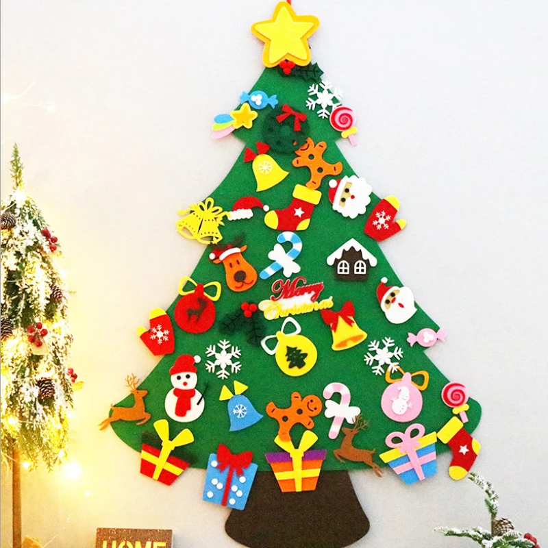 

Hовогодние украшения 2022 Войлочные украшения для рождественской елки 2022, подарки для детей, рождественские украшения для елки 2021