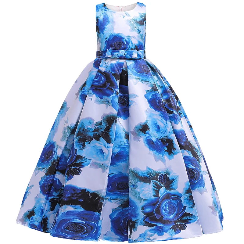 Платье детское вечернее с цветами на свадьбу или вечеринку | Детская одежда и