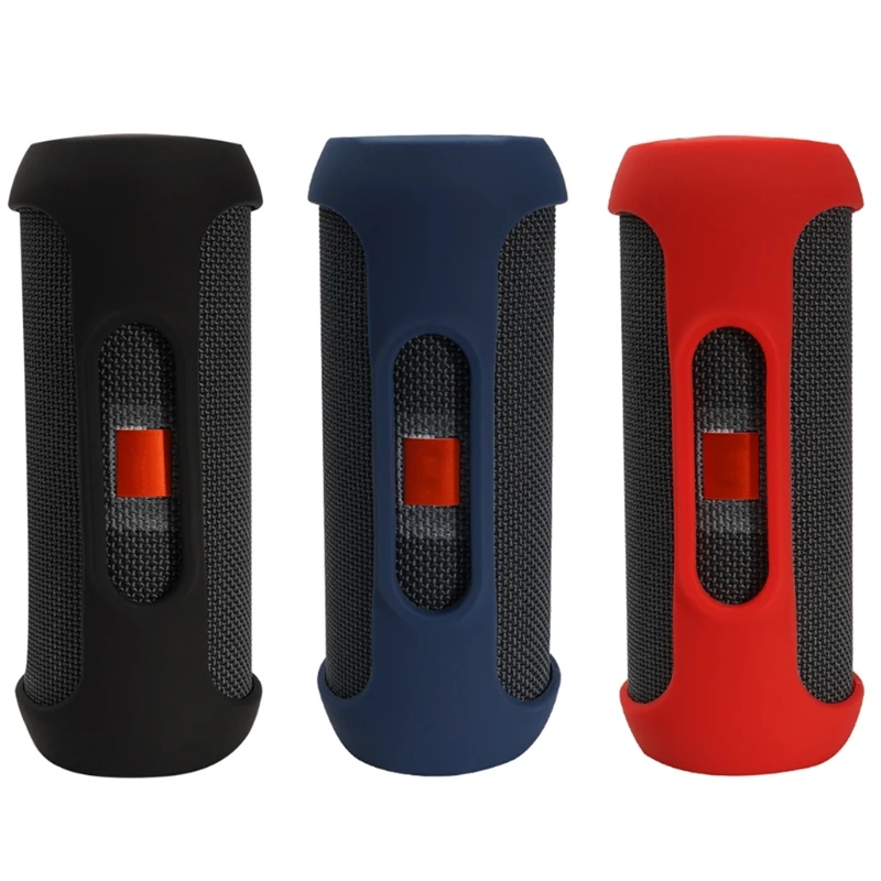 

Soft Silicone Case Durable Compatible withJbl Flip Essential Speaker Carrying Cases Washable Speaker Storage Case
