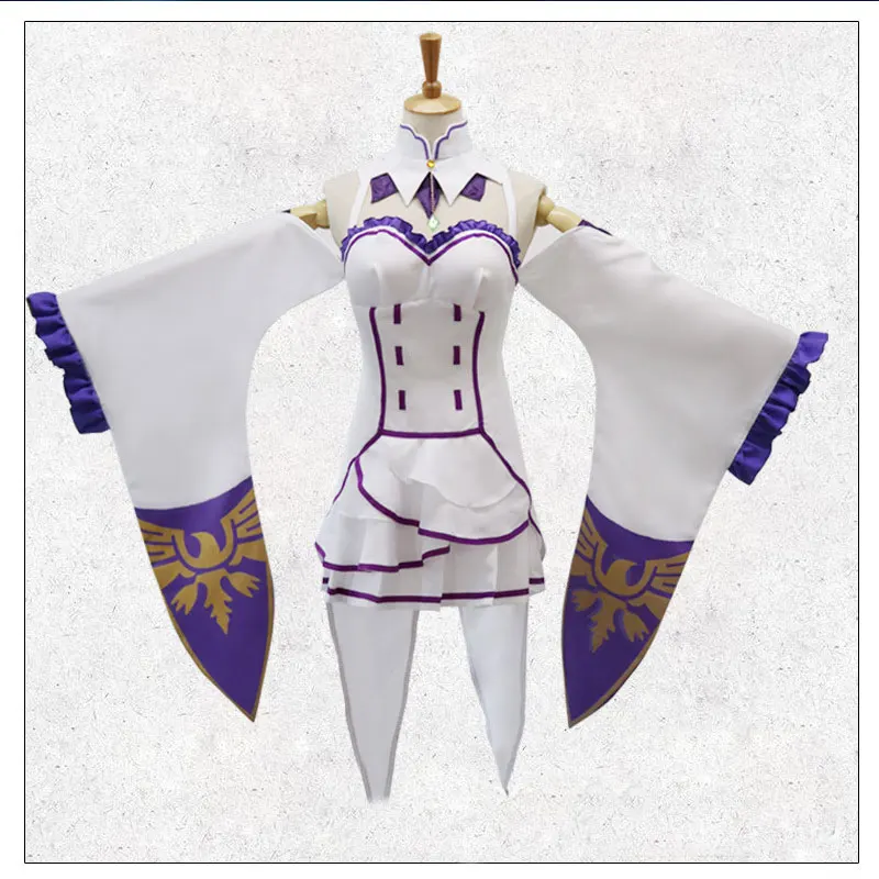 Парики для косплея DUOUPA Re Zero Kara Hajimeru Isekai Seikatsu Emilia женское платье с головным убором