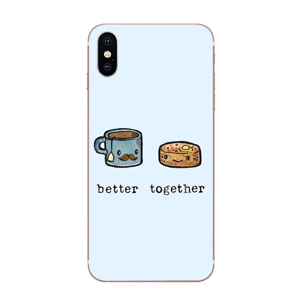 Soft Cases For Samsung Galaxy Note 5 8 9 S3 S4 S5 S6 S7 S8 S9 S10 5G mini Edge Plus Lite Funny Cute Food Toast Pattern | Мобильные