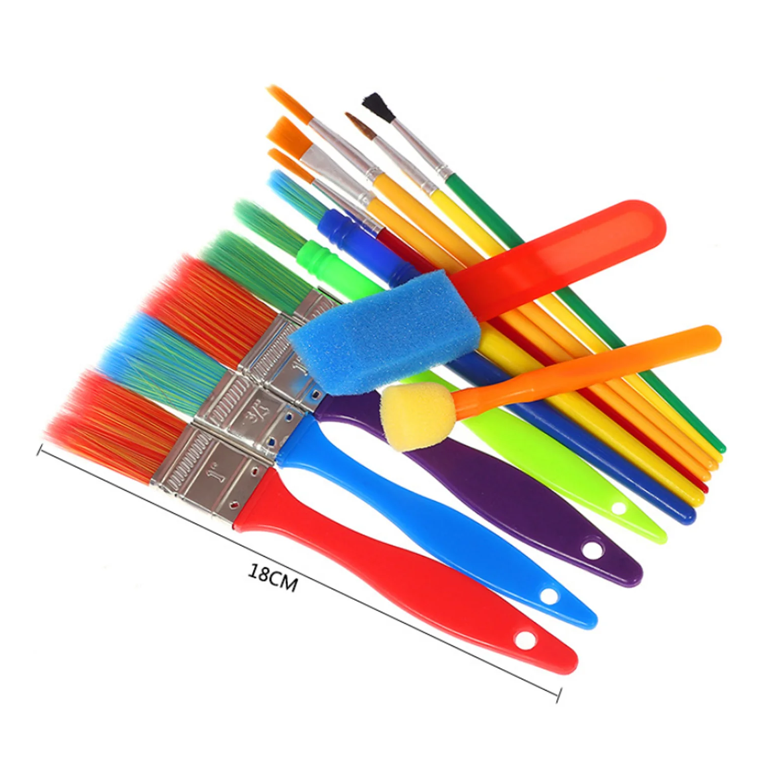 Набор инструментов для рисования детей 15 шт. кисти с 2 поднос ясельного возраста