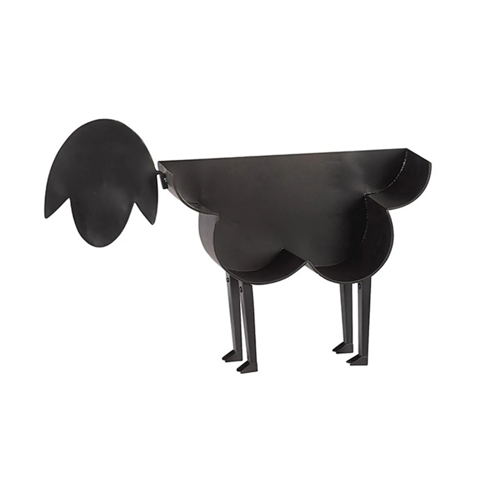 

Large Capacity Wall Mounted Sheep Toilet Paper Holder Metal Roll Paper Rack For Bathroom For 7-8 Rolls Tissues