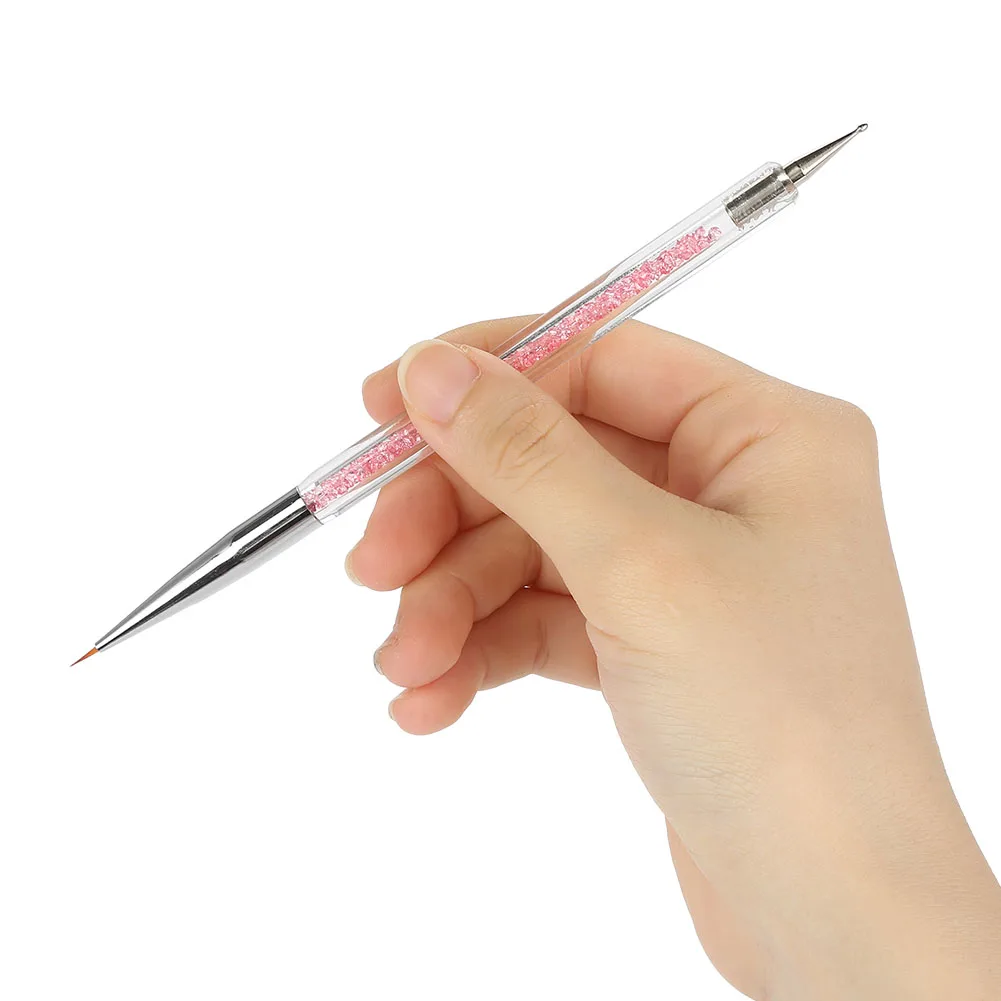 5Pcs/Set Pro Nail Art Drawing Dotting Pen The Double Heads Design Rhinestone Picker DIY Manicure New Tool Gel Painting | Красота и