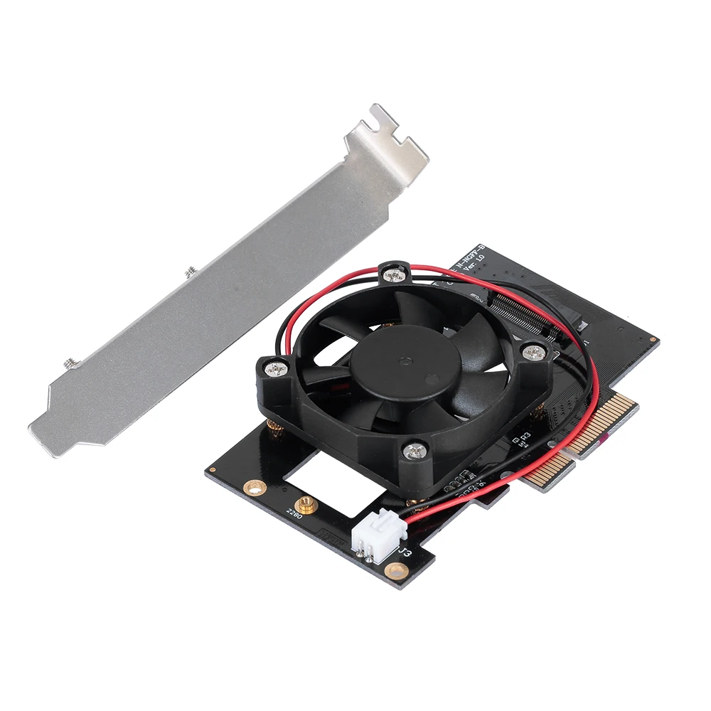 Карта расширения M.2 NVME NGFF для PCI-E X4 адаптер с вентилятором настольного ПК |