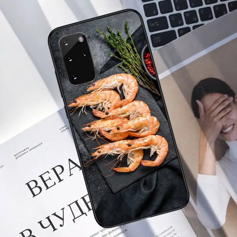 

shrimp Phone Case For Samsung S6 S7 edge S8 S9 S10 e plus A10 A50 A70 note8 J7 2017