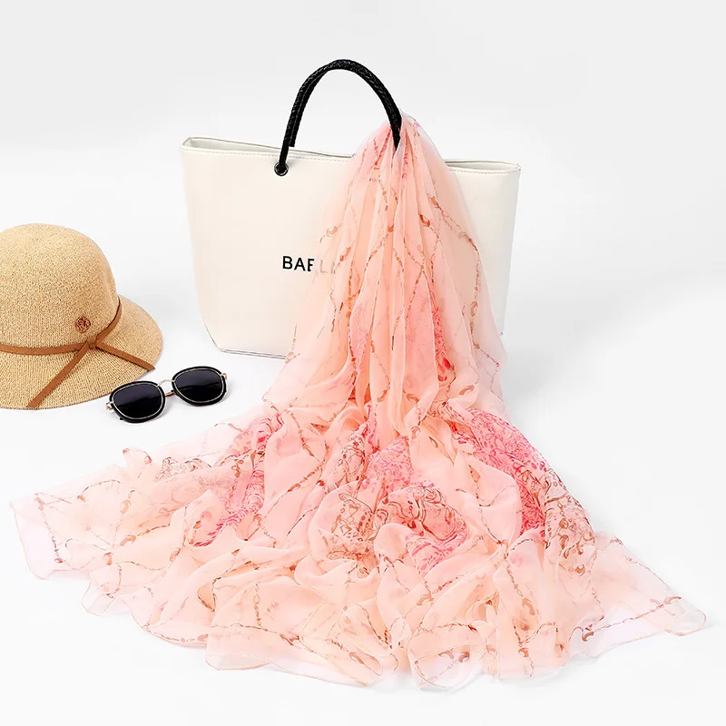 Новинка 2020 большой размер мягкий шарф из пряжи женский шелковый премиум класса