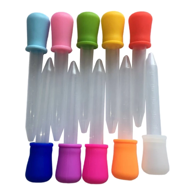 

10 Pcs 5ml Plastic Squeeze Transfer Pipettes Dropper for Silicone Mold UV Epoxy Resin DIY Craft Jewelry Making Tools R9JE