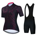 Женский велосипедный комплект из Джерси, Новинка лета 2022, дышащая велосипедная спортивная одежда с коротким рукавом для горного велосипеда, одежда для велоспорта