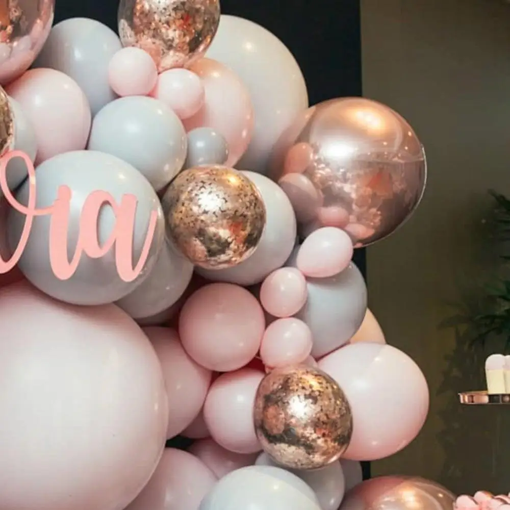 1st One Birthday Wedding Balloons Garland Happy Party Decor Kids Boy Girl Baby Shower Baloon Latex Round Macaron Balon | Дом и сад
