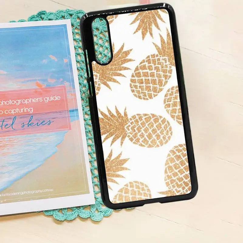 

Fruit Pink pineapple funny fundas Phone Case PC for iPhone 11 12 pro XS MAX 8 7 6 6S Plus X 5S SE 2020 XR
