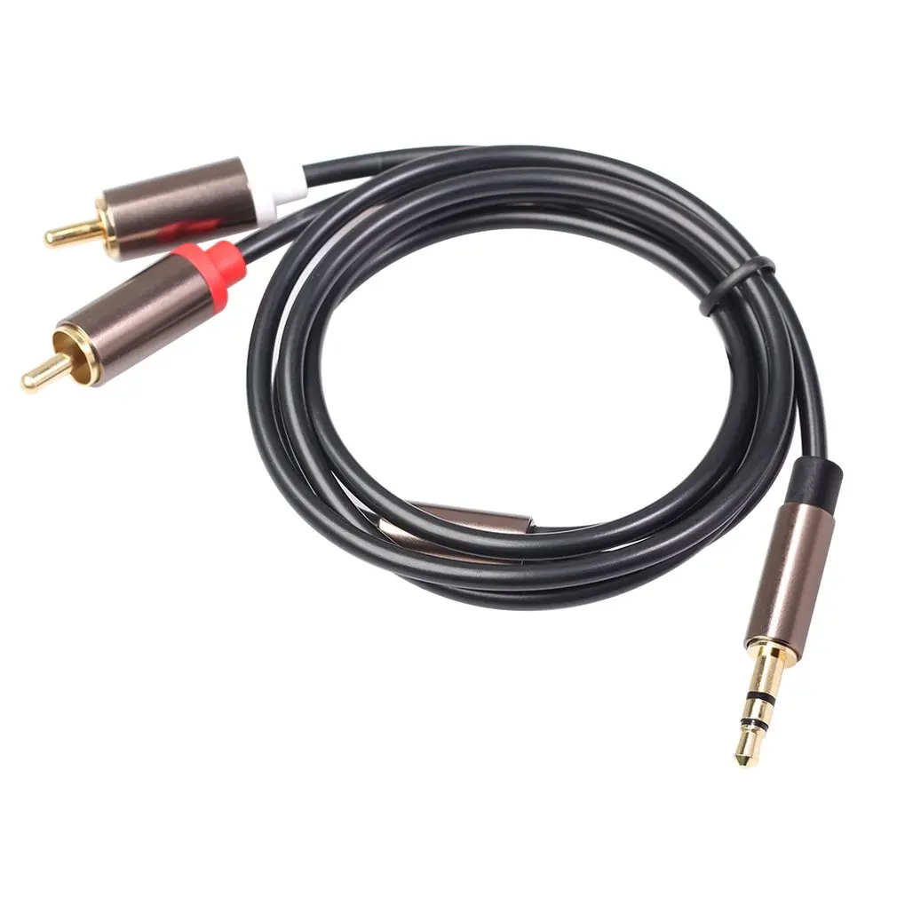 

3.5mm to 2rca male audio cable Stereo RCA Cable HiFi Audio Cable AUX RCA Jack 3.5 Y Splitter for RCA Cable