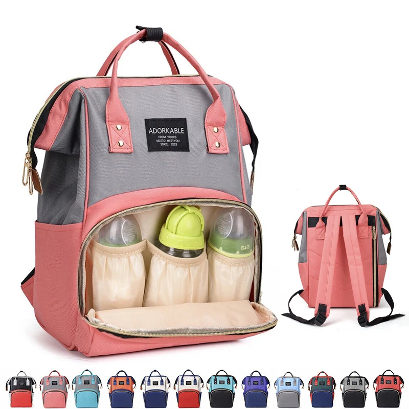 Модная сумка контрастных цветов для детской тележки мам подгузников мамы