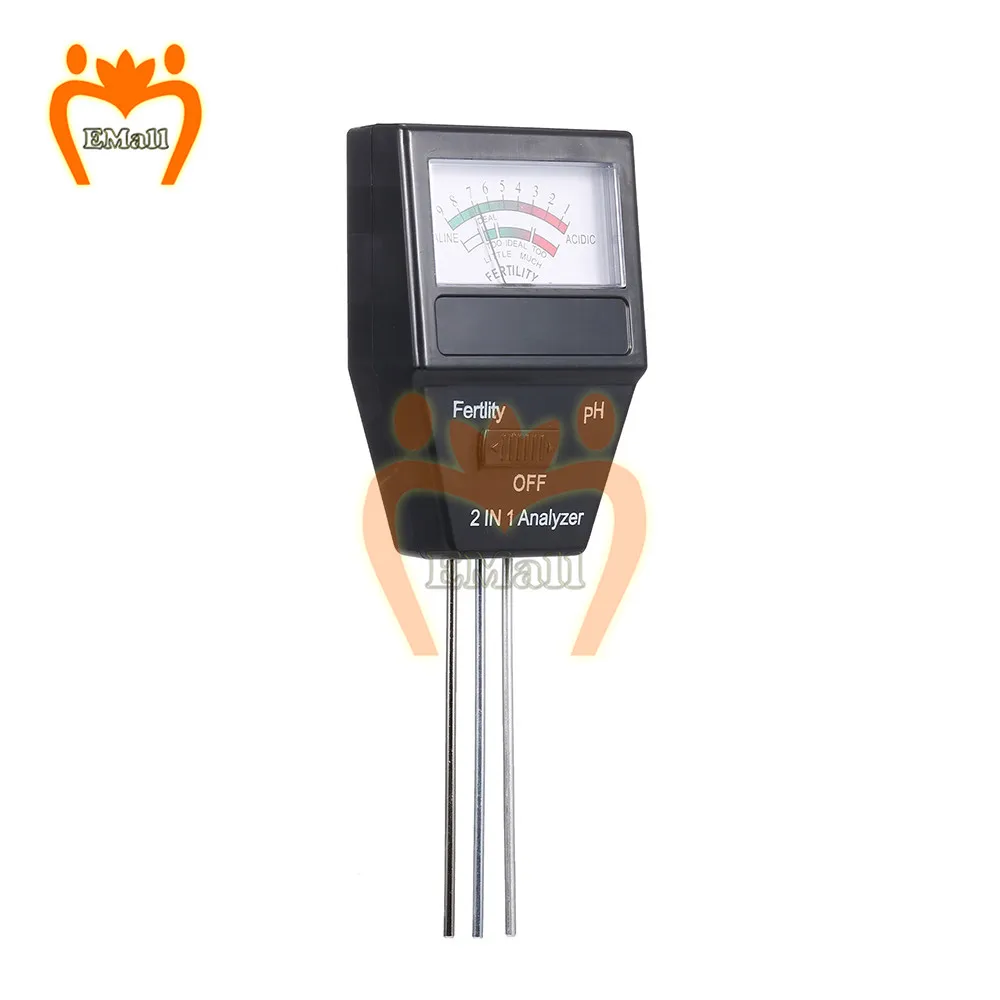 

Soil pH Tester 2 in 1 PH Acidity Tester with 3 Probes Soil Tester Meter Plant Soil Fertility Tester Kit for Flowers