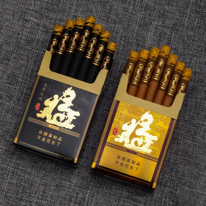 

Tea Smoke Daoyun Tea Cigarette Non-tobacco Products No Nicotine Thick Healthy Tea Tobacco 10 Pcs