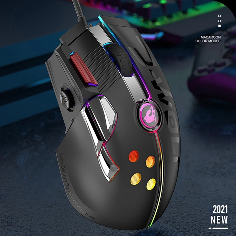 Проводная мышь ZIYOU LANG M2 PIXART 3325 12000DPI 11 клавиш RGB подсветка USB для онлайн игр на ПК и