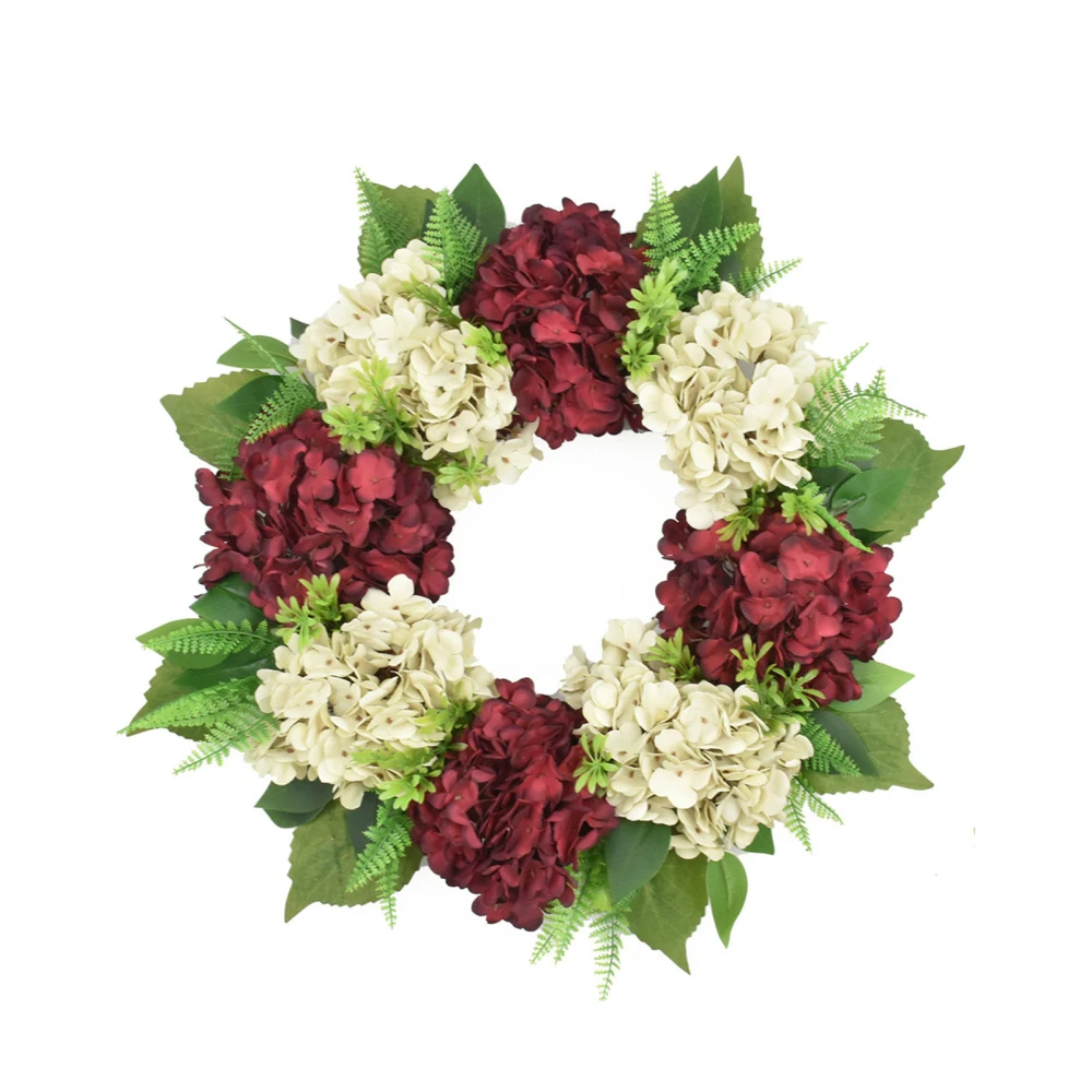 

Моделирование гирлянда настенный дверной подвесной искусственные украшения домашнего декора Круглые ретро гортензии венок