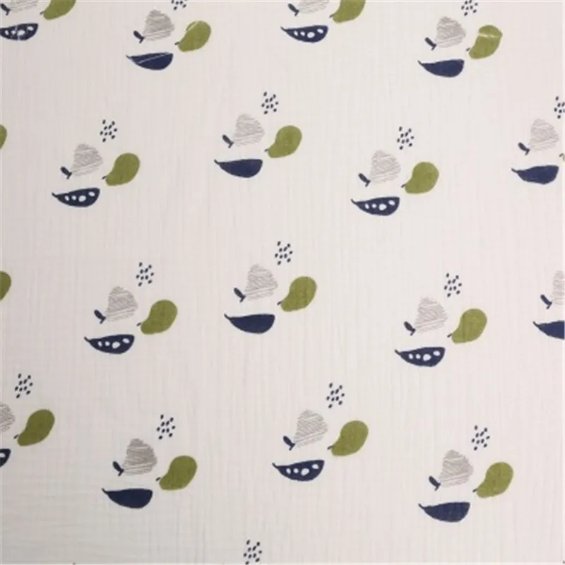 Хлопковый двухслойный креп завод хлопковая ткань с принтом домашний сервис Шарф