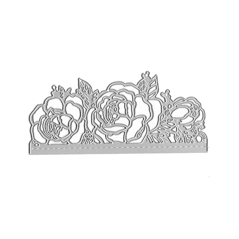 Роза цветок резки высечки скрапбукинга ремесло штампованный Металл для бумажные