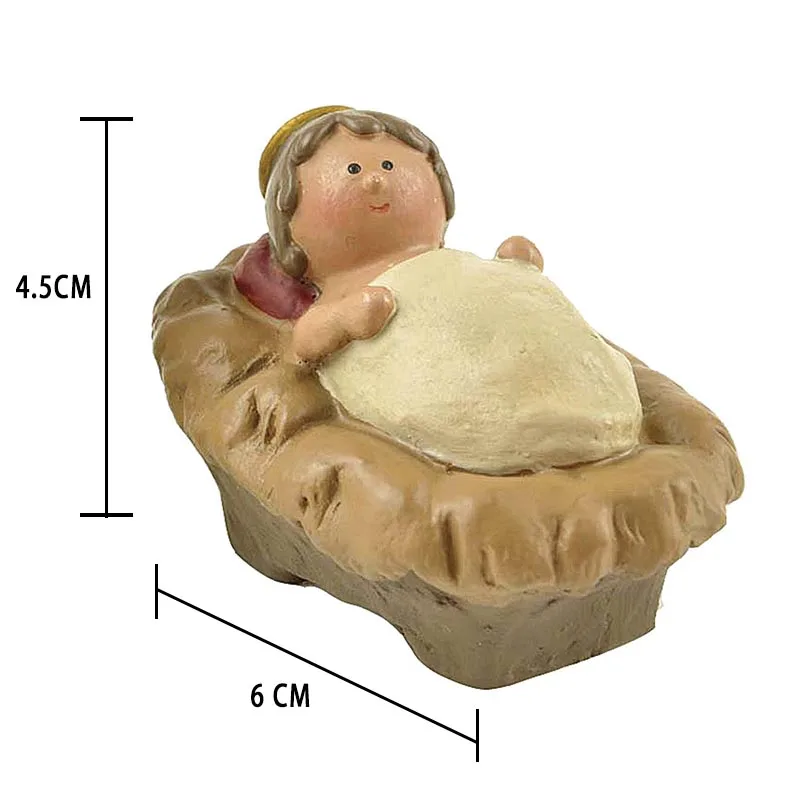 Полимерная религиозная Рождественская Статуэтка манжер группа маленький