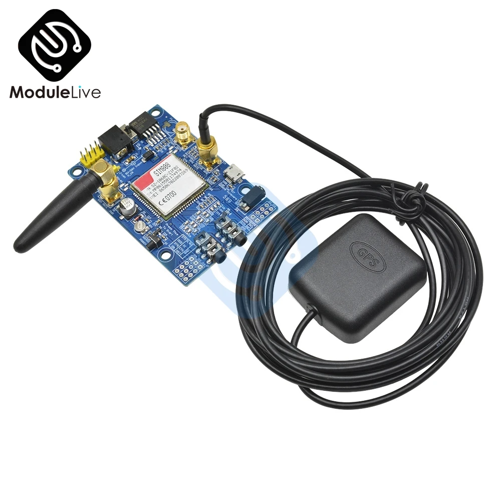 Модуль SIM808 GSM GPRS GPS макетная плата SMA с антенной для Arduino | Инструменты