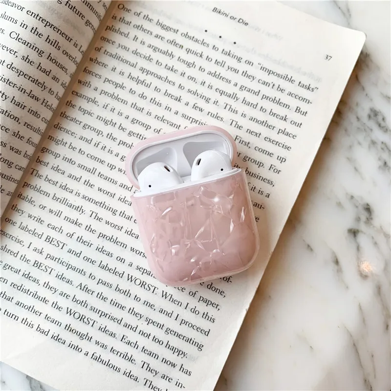 style 3 Роскошный Мраморный чехол для Airpods, Bluetooth наушники, милый силиконовый чехол для Airpod 2, чехол для наушников, сумка для зарядки, чехол для air pods - Цвет: style 3