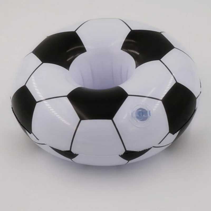 Saizhi Mini Swimming pool drink beer football float toy cup stand Water Mat Floating inflatable holder Coasters SZ0418 |