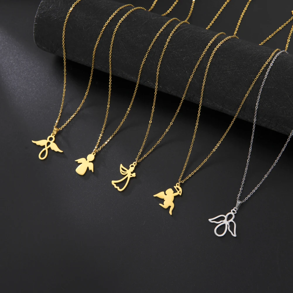 Angel Pendant Necklace for Women Girls 1