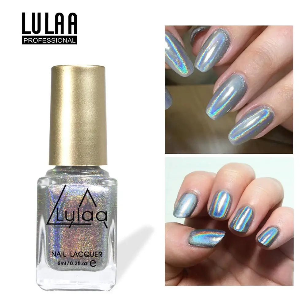 6 мл Лак для ногтей металлический эффект искусства ногтя длительный