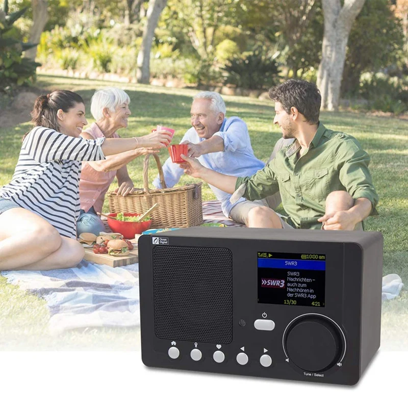 Интернет-радио Wi-Fi Bluetooth-динамик с цветным дисплеем 2 4 дюйма беспроводной динамик