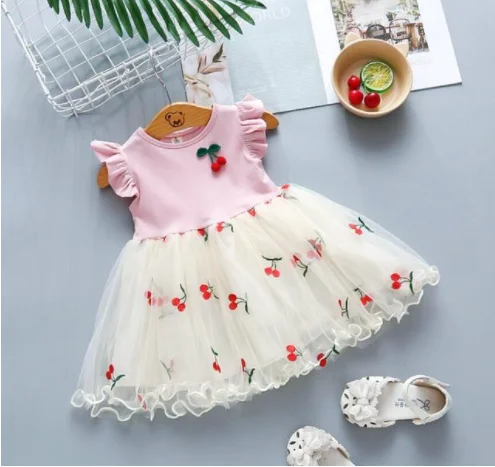 Girls summer dresses children fashion cotton letter short sleeve dress kids princess girls casual clothing 3.4.5.6 years | Детская