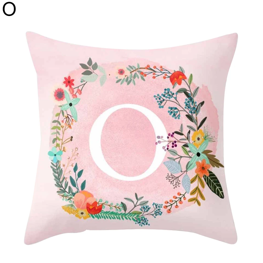 Чехол для дивана или кровати с розовыми буквами | Дом и сад