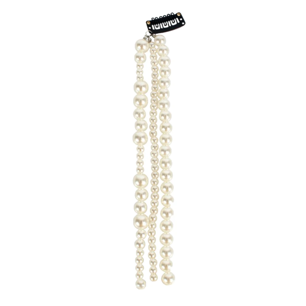 

Fashion Elegant Female Pearl Tassel Hairclip Hairpin Korean Style Headwear
