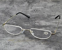 new trend half oval style reading glasses with alloy frame men women blue light blocking fashion1 0 1 5 2 0 2 5 3 4
