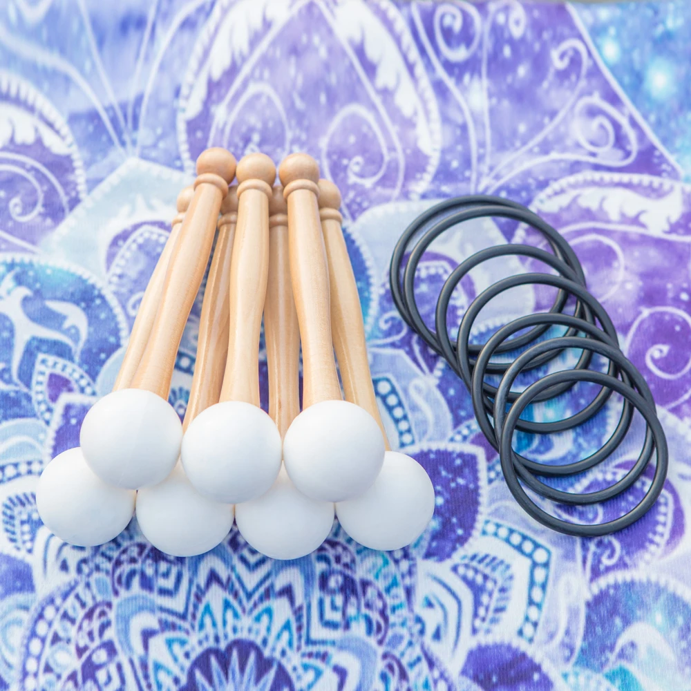 7 шт. резиновый молоток и уплотнительное кольцо для игры в хрустальную поющую