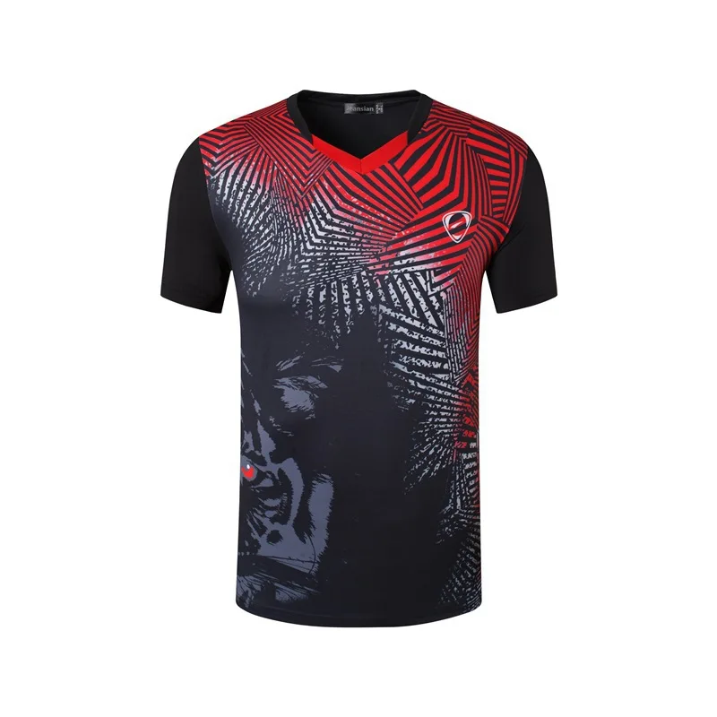New 3D Men Tennis Polyester TShirts Quick Dry Gym Fitness training Jersey tops tees clothes Male Badminton Uniforms | Спорт и