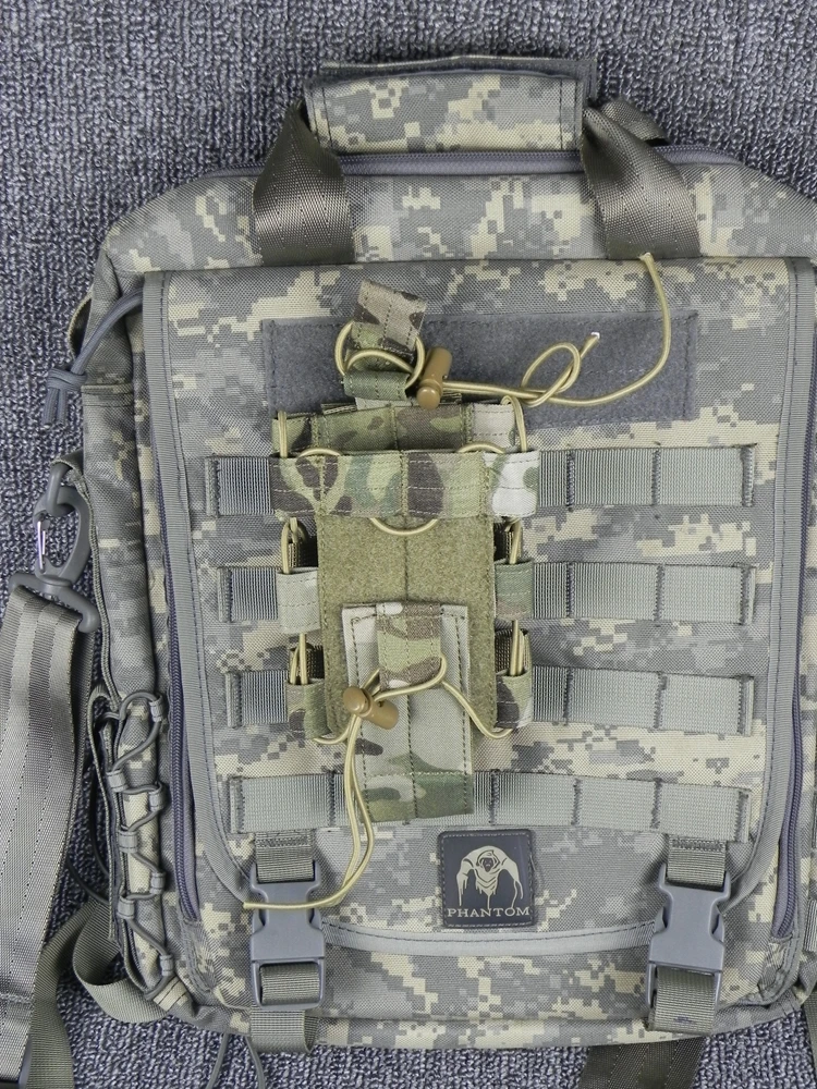 Outdoor Sports Tactics MOLLE Hanging Kettle Bag Water Cup Cover Adjustable Multifunctional Package CP Camouflage Upgrade