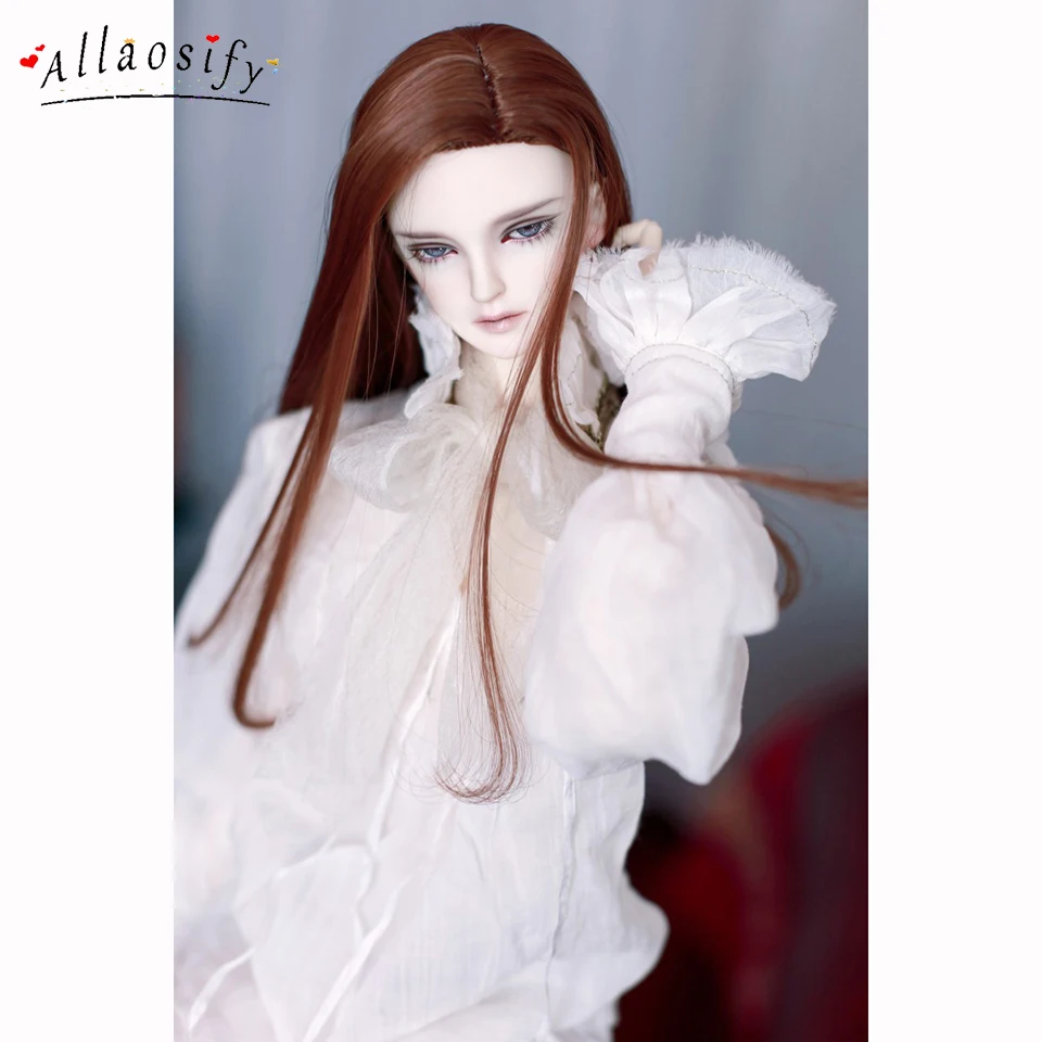 

Allaosify Bjd Wig 1/3 Uncle Partial Points Middle And Long Doll Hair Inner Buckle High Temperature Fiber Multicolor Optional